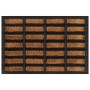 Felpudo rectangular de goma y fibra de coco 40x60 cm de , Felpudos - Ref: Foro24-155663, Precio: 26,72 €, Descuento: %