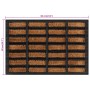 Felpudo rectangular de goma y fibra de coco 40x60 cm de , Felpudos - Ref: Foro24-155663, Precio: 26,72 €, Descuento: %