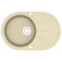 Küchenspüle aus Granit mit beigem ovalem Becken von vidaXL, Sinkt - Ref: Foro24-144866, Preis: 190,48 €, Rabatt: %