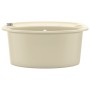 Fregadero de cocina de granito con un seno ovalado beige de vidaXL, Fregaderos - Ref: Foro24-144866, Precio: 179,64 €, Descue...