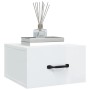 Mesita de noche de pared blanco brillante 35x35x20 cm de vidaXL, Mesitas de noche - Ref: Foro24-812864, Precio: 31,35 €, Desc...