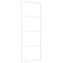 Schiebetür aus ESG-Glas und weißem Aluminium, 76 x 205 cm von , Türen für zu Hause - Ref: Foro24-151681, Preis: 181,00 €, Rab...