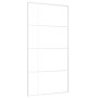 Puerta corredera ESG vidrio y aluminio blanca 102,5x205 cm de , Puertas para el hogar - Ref: Foro24-151688, Precio: 169,76 €,...