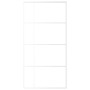 Puerta corredera ESG vidrio y aluminio blanca 102,5x205 cm de , Puertas para el hogar - Ref: Foro24-151688, Precio: 169,76 €,...