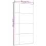 Puerta corredera ESG vidrio y aluminio blanca 102,5x205 cm de , Puertas para el hogar - Ref: Foro24-151688, Precio: 169,76 €,...