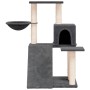Rascador para gatos con postes de sisal gris oscuro 82 cm de , Mobiliario para gatos - Ref: Foro24-171662, Precio: 48,35 €, D...