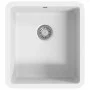 Kitchen sink with a white granite bowl by vidaXL, Sinks - Ref: Foro24-144869, Price: 135,69 €, Discount: %