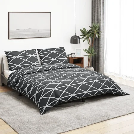 Juego de funda nórdica algodón gris 260x240 cm de , Fundas de nórdico - Ref: Foro24-136052, Precio: 33,66 €, Descuento: %