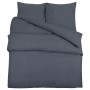 Juego de funda nórdica algodón gris antracita 260x240 cm de , Fundas de nórdico - Ref: Foro24-136084, Precio: 36,98 €, Descue...