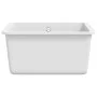 Kitchen sink with a white granite bowl by vidaXL, Sinks - Ref: Foro24-144869, Price: 135,69 €, Discount: %