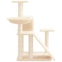 Rascador para gatos con postes de sisal color crema 82 cm de , Mobiliario para gatos - Ref: Foro24-171660, Precio: 42,11 €, D...
