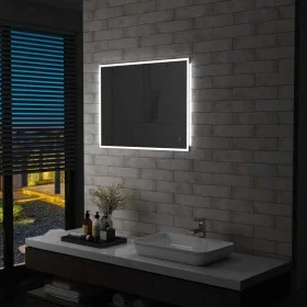 Espejo de pared de baño con LED y sensor táctil 80x60 cm de vidaXL, Espejos - Ref: Foro24-144736, Precio: 140,11 €, Descuento: %
