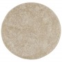 Alfombra pelo largo aspecto brillante ISTAN beige Ø 160 cm de , Alfombras - Ref: Foro24-375660, Precio: 60,34 €, Descuento: %