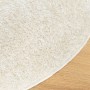 Alfombra pelo largo aspecto brillante ISTAN crema Ø 80 cm de , Alfombras - Ref: Foro24-375669, Precio: 21,48 €, Descuento: %