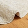 Alfombra pelo largo aspecto brillante ISTAN crema Ø 80 cm de , Alfombras - Ref: Foro24-375669, Precio: 21,48 €, Descuento: %
