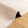 Alfombra de pelo corto suave lavable HUARTE beige 160x160 cm de , Alfombras - Ref: Foro24-375021, Precio: 82,49 €, Descuento: %