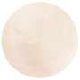 Alfombra de pelo corto suave lavable HUARTE beige Ø 100 cm de , Alfombras - Ref: Foro24-375028, Precio: 40,21 €, Descuento: %