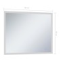Espejo de pared de baño con LED y sensor táctil 80x60 cm de vidaXL, Espejos - Ref: Foro24-144736, Precio: 142,70 €, Descuento: %