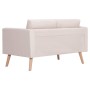 Sofá de 2 plazas de tela color crema de vidaXL, Sofás - Ref: Foro24-281351, Precio: 247,03 €, Descuento: %