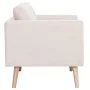 Sofá de 2 plazas de tela color crema de vidaXL, Sofás - Ref: Foro24-281351, Precio: 243,09 €, Descuento: %