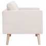 Sofá de 2 plazas de tela color crema de vidaXL, Sofás - Ref: Foro24-281351, Precio: 247,03 €, Descuento: %
