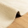 Alfombra de pelo corto suave lavable HUARTE crema 120x120 cm de , Alfombras - Ref: Foro24-375037, Precio: 53,72 €, Descuento: %