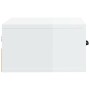 Mesita de noche de pared blanco brillante 35x35x20 cm de vidaXL, Mesitas de noche - Ref: Foro24-812864, Precio: 31,35 €, Desc...