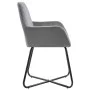 Esszimmerstühle aus grauem Samt, 2 Einheiten von vidaXL, Essstühle - Ref: Foro24-249804, Preis: 189,72 €, Rabatt: %