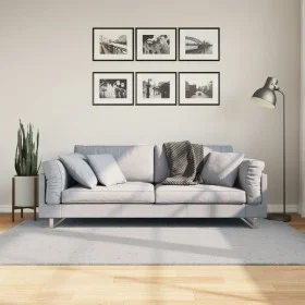 Alfombra de pelo corto suave lavable HUARTE gris 140x200 cm de , Alfombras - Ref: Foro24-375077, Precio: 61,42 €, Descuento: %