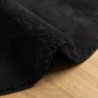 Alfombra de pelo corto suave lavable HUARTE negro Ø 200 cm de , Alfombras - Ref: Foro24-375126, Precio: 111,77 €, Descuento: %