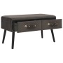 Mesa de centro de terciopelo gris 80x40x46 cm de vidaXL, Mesas de centro - Ref: Foro24-247547, Precio: 73,46 €, Descuento: %