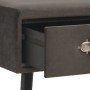Mesa de centro de terciopelo gris 80x40x46 cm de vidaXL, Mesas de centro - Ref: Foro24-247547, Precio: 73,46 €, Descuento: %