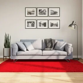 Alfombra de pelo corto suave lavable HUARTE rojo 140x200 cm de , Alfombras - Ref: Foro24-375172, Precio: 61,55 €, Descuento: %