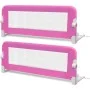 Barandilla de seguridad cama de niño 2 uds rosa 102x42 cm de vidaXL, Barandillas de seguridad - Ref: Foro24-276085, Precio: 4...