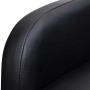 Sillón plegable de cuero sintético negro en Sillones | Comprar online en Foru.es