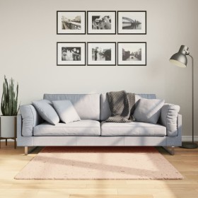 Alfombra de pelo corto suave lavable HUARTE rosado 120x120 cm de , Alfombras - Ref: Foro24-375151, Precio: 38,38 €, Descuento: %