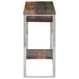 Mesa consola acero inoxidable plateado madera maciza reciclada de , Mesas consola - Ref: Foro24-350008, Precio: 99,73 €, Desc...