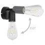 2 pcs spotlight lamp with 2W black E27 filament bulbs by vidaXL, Spotlights and reflectors - Ref: Foro24-281411, Price: 21,08...