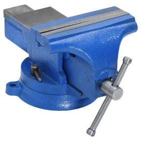Tornillo de banco hierro fundido azul 150 mm de , Abrazaderas y tornillos - Ref: Foro24-154640, Precio: 59,71 €, Descuento: %