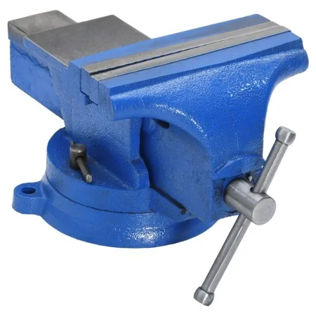 Tornillo de banco hierro fundido azul 150 mm de , Abrazaderas y tornillos - Ref: Foro24-154640, Precio: 59,71 €, Descuento: %