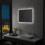 Espejo de pared de baño con LED 80x60 cm de vidaXL, Espejos - Ref: Foro24-144727, Precio: 108,83 €, Descuento: %