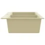 Küchenspüle aus Granit mit zwei beigen Becken von vidaXL, Sinkt - Ref: Foro24-144851, Preis: 266,13 €, Rabatt: %