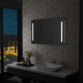 Espejo de pared de baño con LED 100x60 cm de vidaXL, Espejos - Ref: Foro24-144707, Precio: 79,50 €, Descuento: %