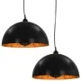 Lámparas de techo 2 uds semiesféricas negro y dorado 40 cm E27 de vidaXL, Lámparas - Ref: Foro24-50876, Precio: 94,28 €, Desc...