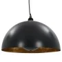 Lámparas de techo 2 uds semiesféricas negro y dorado 40 cm E27 de vidaXL, Lámparas - Ref: Foro24-50876, Precio: 94,28 €, Desc...