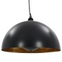 Lámparas de techo 2 uds semiesféricas negro y dorado 40 cm E27 de vidaXL, Lámparas - Ref: Foro24-50876, Precio: 92,59 €, Desc...