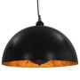 Lámparas de techo 2 uds semiesféricas negro y dorado 40 cm E27 de vidaXL, Lámparas - Ref: Foro24-50876, Precio: 92,59 €, Desc...