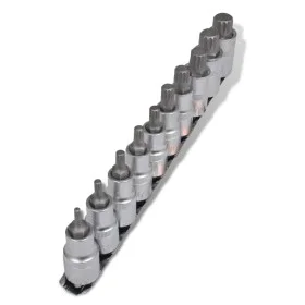 Broca 12 Puntos Set de Llave de 10 Piezas - Atornillador En Franja de , Llaves para tuercas - Ref: Foro24-140814, Precio: 25,...