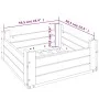 Cubierta para base de sombrilla madera maciza de pino gris de , Bases para sombrillas - Ref: Foro24-825333, Precio: 53,52 €, ...