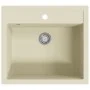 Fregadero de cocina de granito con un seno beige de vidaXL, Fregaderos - Ref: Foro24-144862, Precio: 181,22 €, Descuento: %